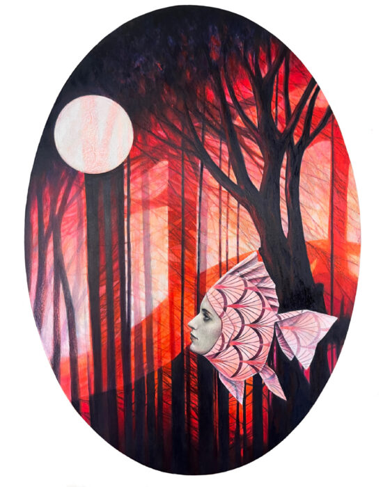 Il Bosco degli Origami,75x53. 2025