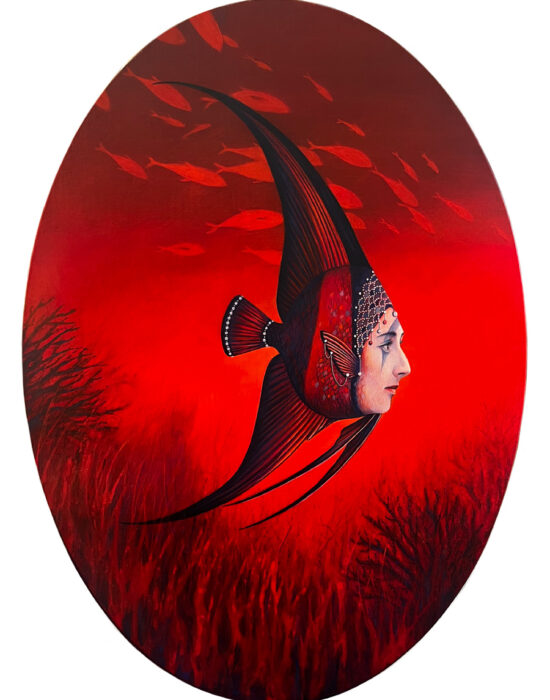 Incontri abissali, 75x53, 2023