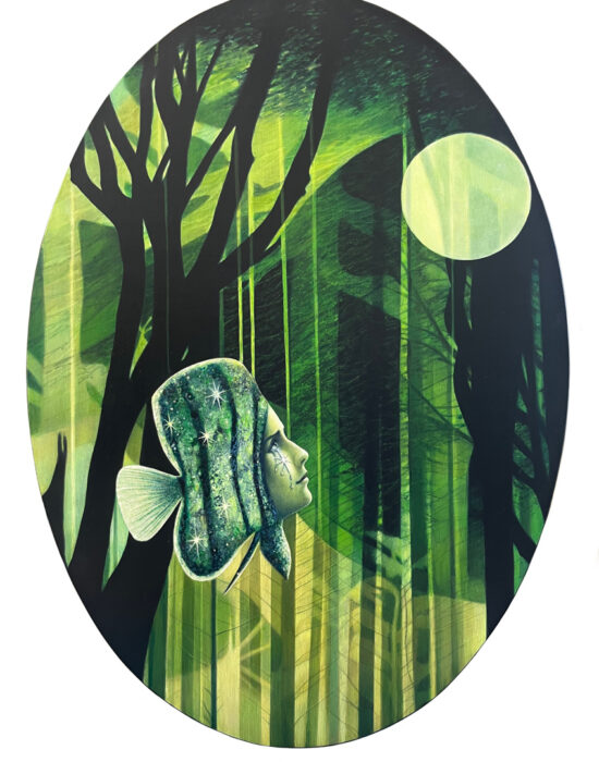 LIgea e la Luna, 75x53, 2024
