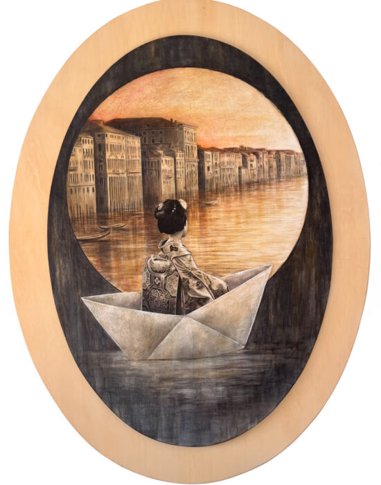 "Sogno di carta", 100x70, 2019